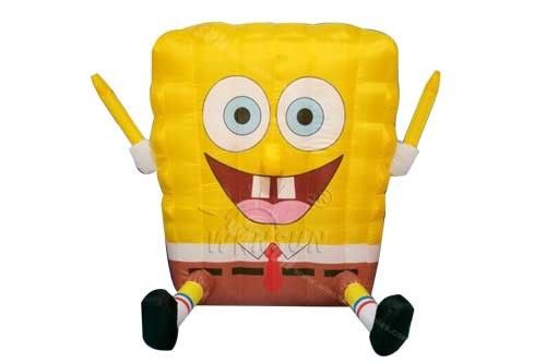 SpongBob Advertising Inflatables With Air Blower And Repair Kits supplier