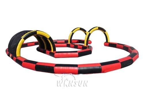 Pvc Material Inflatable Sports Games Inflatable Sports Arena With Tunnel For Adults supplier